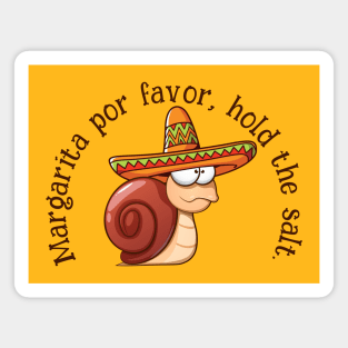 Snail Margarita hold the salt Magnet
